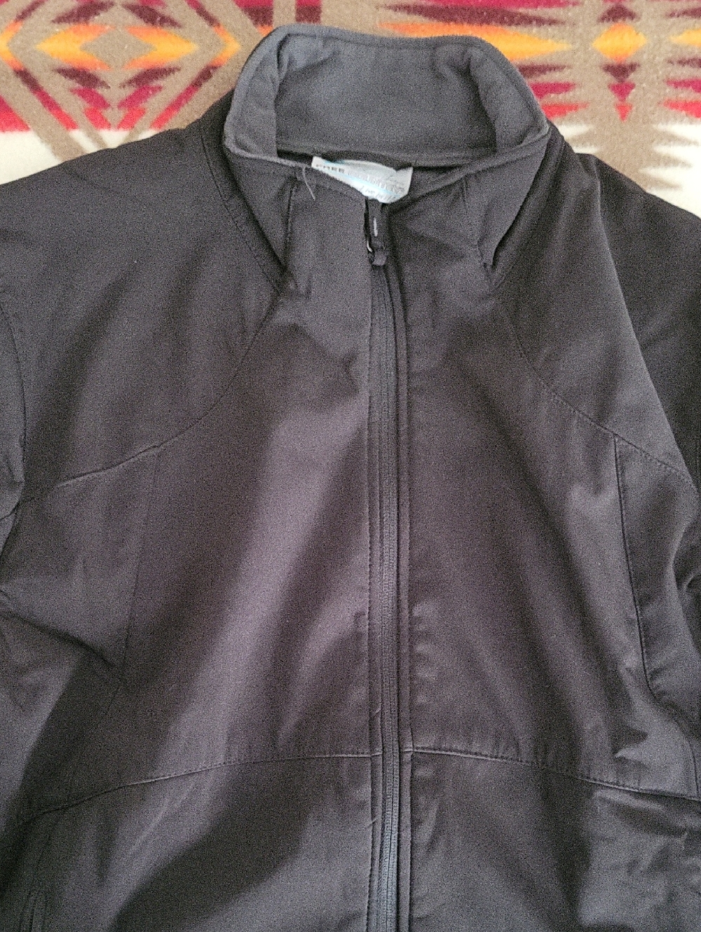 Free Country Black Fleece-Lined Zip Jacket